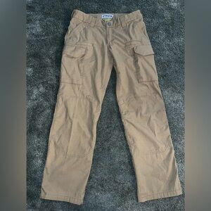 First Tactical Womens Tan Cargo Tactical Ripstop Pants Womens 12 regular